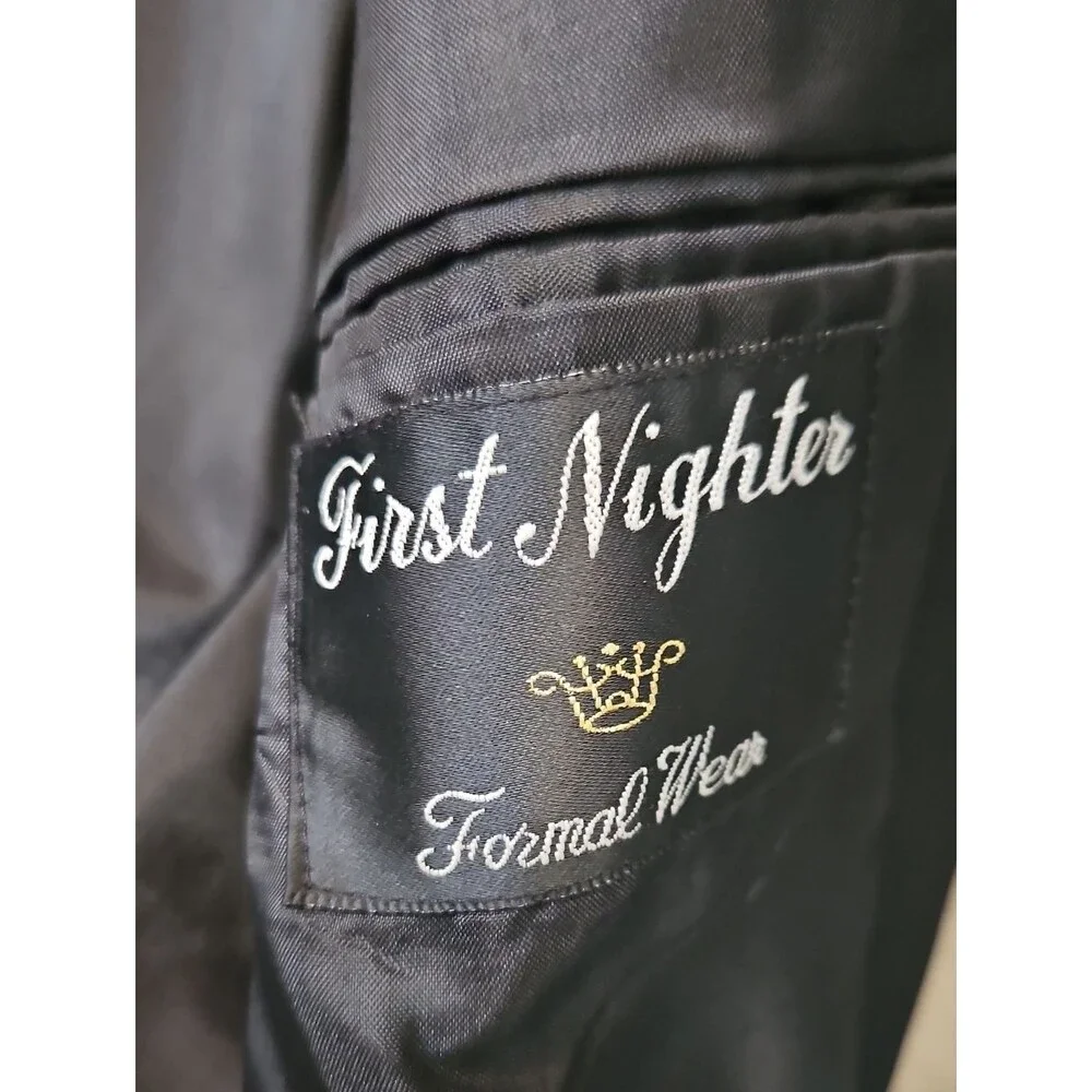 First Nighter Formal Wear Classic Men's Black Tux Blazer Size 42L